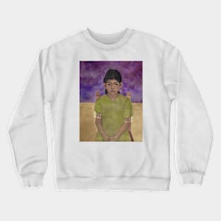 Portrait of Virginia (Little Girl) by Frida Kahlo Crewneck Sweatshirt